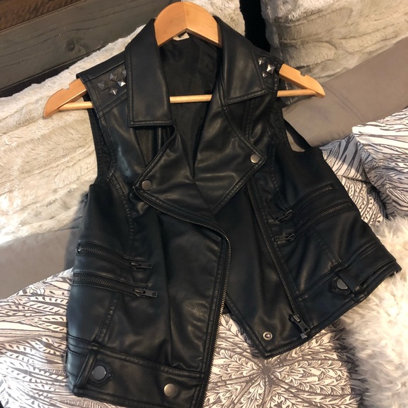 Sweet Love Jackets & Blazers - Faux leather studded vest